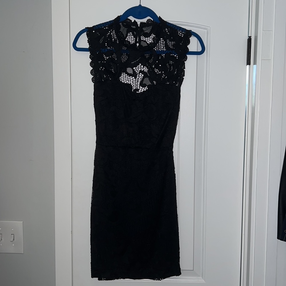 Nasty gal black lace dress